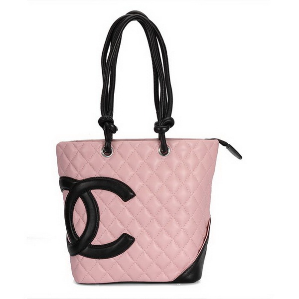 7A Discount Chanel Cambon Middle Shoulder Bags 25167 Pink-Black